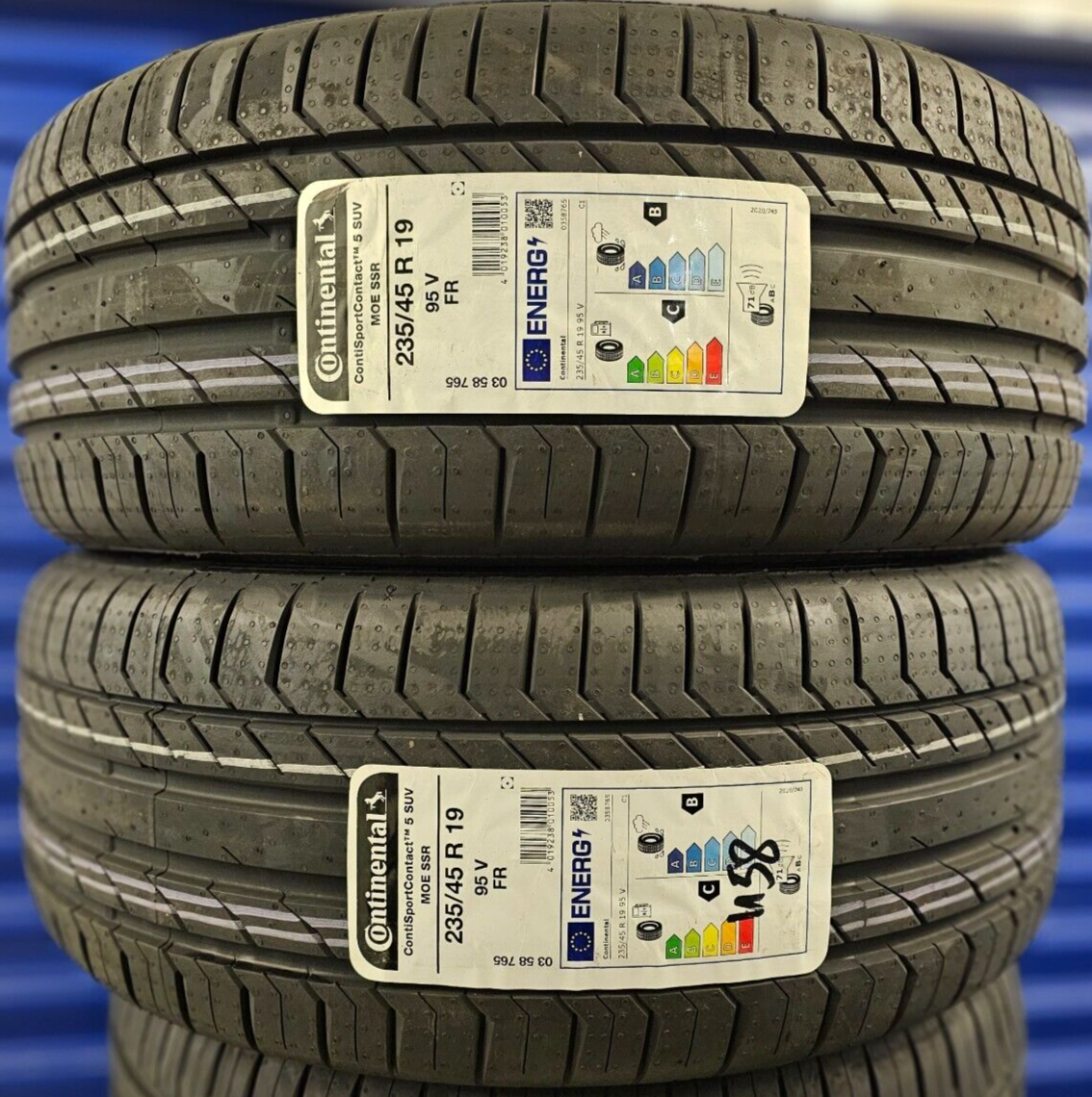 2X CONTINENTAL SPORT 5 235/45/19 RUNFLAT SSR MO 235 45 ZRFT19 95V