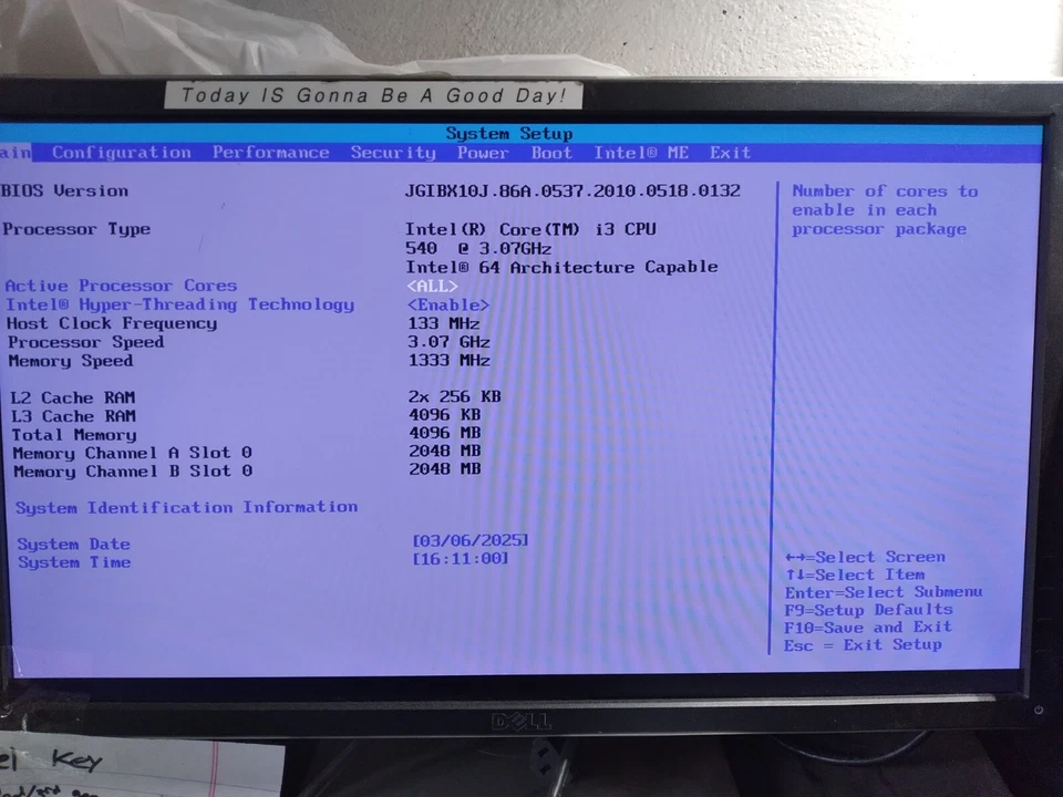 Intel Desktop Board DH57JG Motherboard w/i3-540@3.07, 4GB RAM, IO Shield #2114 - Image 2 of 4