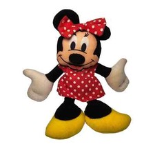 Walt Disney Minnie Mouse Applause Classic Red Dress 8" Bean Bag Plush Vintage