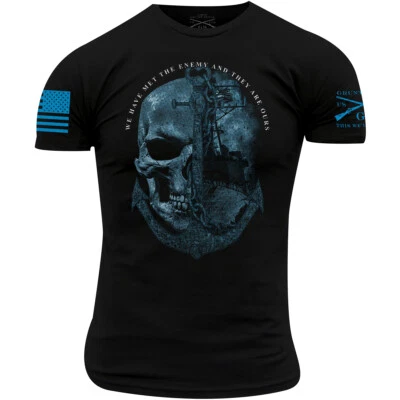 Grunt Style USN - The Enemy Is Ours T-Shirt - Black