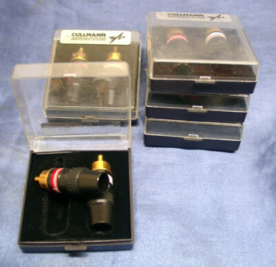 Cullmann Audioton Cinch Stecker schwarz 10 mm NEU & OVP l!!