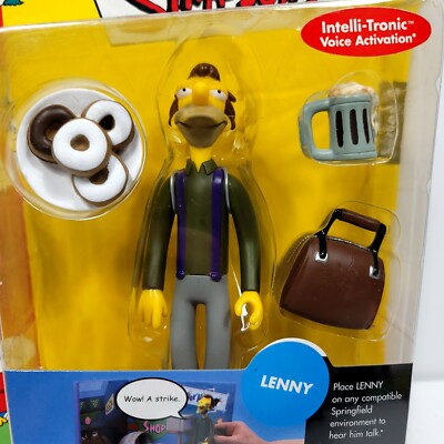 ゆ　シンプソンズplaymatesバート88→ The Simpsons - Lenny - series 4 World of Springfield action figure