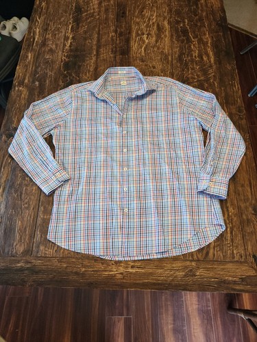 Peter Millar Langarm Herren XL kariert mit Knopfdruck