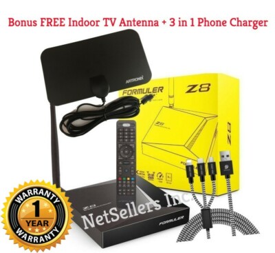 FORMULER Z8 Dual Band 5G Gigabit 2GB RAM 16GB ROM 4K  + FREE INDOOR TV ANTENNA