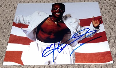 MC HAMMER SIGNED 8X10 PHOTO AUTOGRAPH RAP HIP HOP CAN'T TOUCH THIS