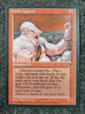 Magic The Gathering MTG Fallen Empires Orcish Captain........... (DS3D1J6)