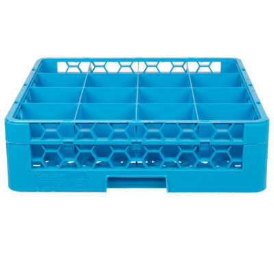 Carlisle 16 Compartment OptiClean Glass Rack with 1 Extender