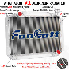 3-row Aluminum Radiator Fit 1955-1960 Chevy Corvette 3.8l4.3l4.6l 350 V8 Mt