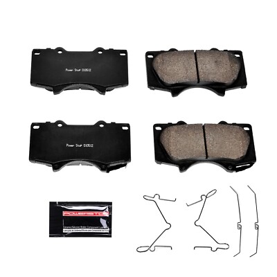 Power Stop - Front Z23 Daily Driver Carbon-Fiber Ceramic Brake Pads with Hardwar