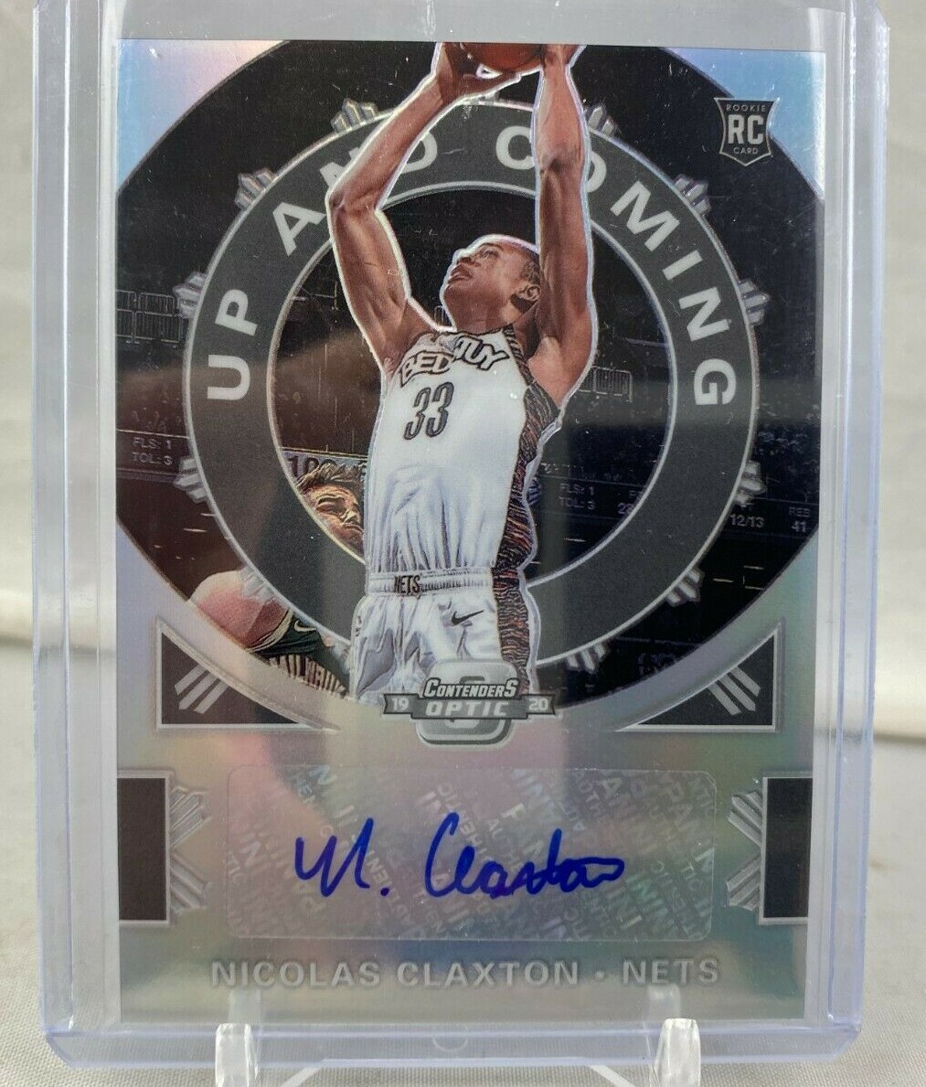 2019-20 Panini Contenders Up Coming Silver Nicolas Claxton Rookie RC Auto  /125