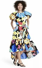 Christopher John Rogers x Target Floral Pouf Sleeve dress Women's 2XS XXS NEW