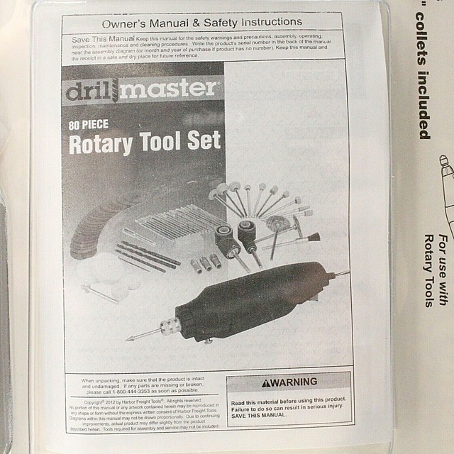 Drill Master Rotary Tool Kit 80 Piece Set Model No. 69451 for sale