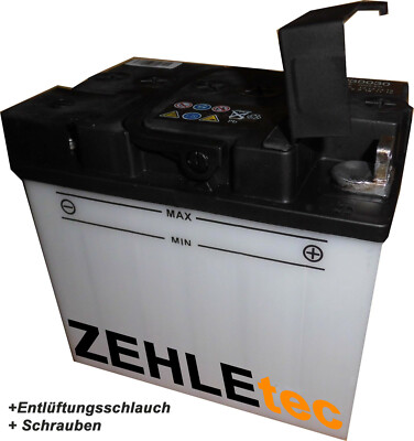 EXAKT® (EX352) 12V 35Ah 330A Rasentraktor Aufsitzmäher Batterie