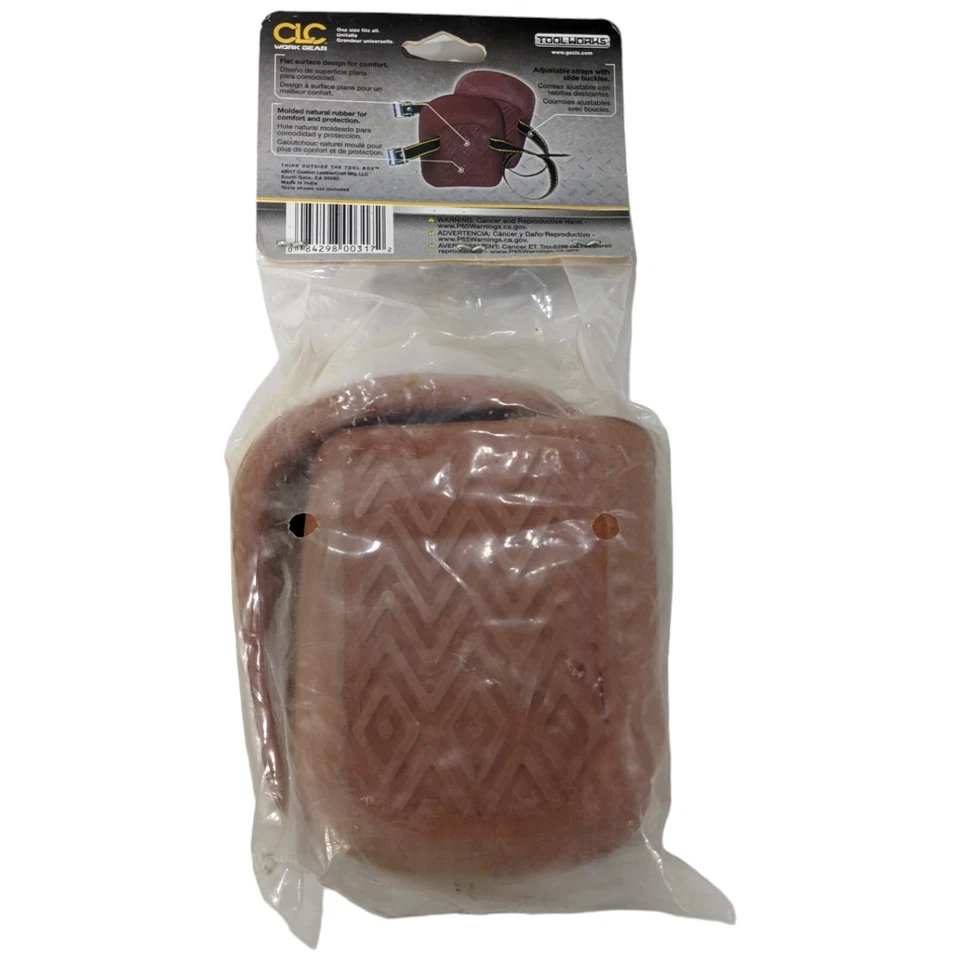 Clc Molded Rubber Kneepads with Straps One Size Fits All - Image 3 of 4