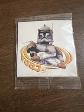 Star Wars clone wars Commander Cody temporary tattoo 2010 New Sealed