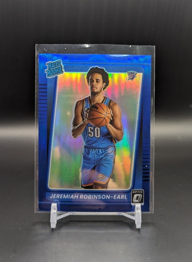 2021 Donruss Optic Jeremiah Robinson-Earl Rated Rookie Blue /59 #170 SP RC