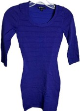 Mango Women Blue Casual Dress XXS
