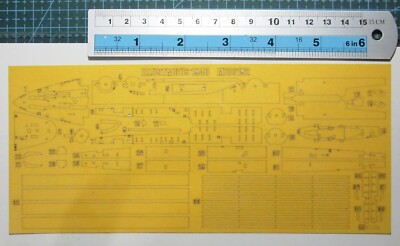 Hunter 1/700 HMS ILLUSTRIOUS 1940 deck masking sheet for Flyhawk FH1116 M700192