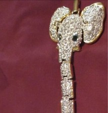 Elephant Bracelet Crystal Rhinestone Animal Movement Costume Jewelry