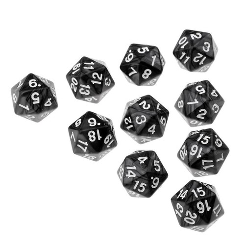10x Polyhedral D20 Dice Die 22mm Collectible for Roleplay - Picture 6 of 10