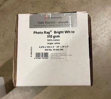 Hahnemühle Photo Rag Bright White, 310gsm, 24"x39' Roll, 3in Core FineArt Inkjet