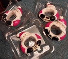 WILD EYE DESIGNS Set Of 4 Christmas  Ceramic Santa Claus Napkin Rings - NIB  — photo 7