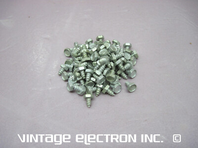 (100) #6x1/4 Self-Start / Self-Tapping INDENTED HEX HEAD Steel Screws #6 X 1/4''
