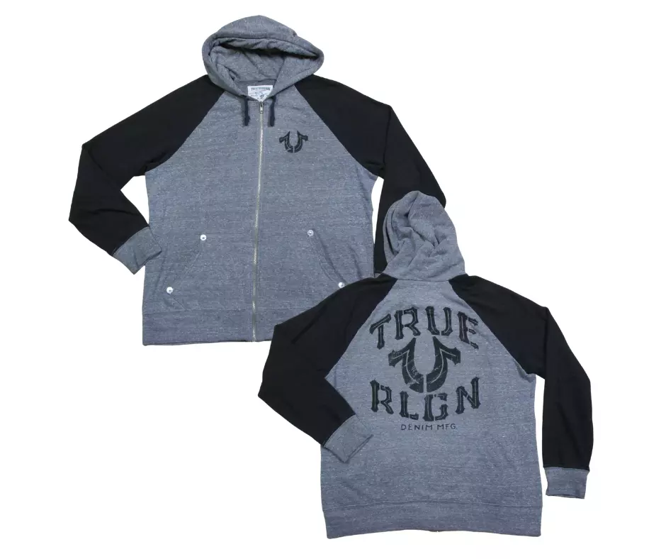 True religion top raglan hoodie
