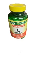Spring Valley Ultra Strength Vitamin C Vegetarian Capsules, 2000 mg, 120 Ct