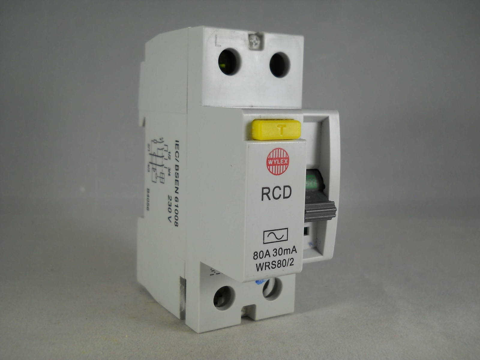 Wylex RCD 80 Amp 30mA Double Pole 80A RCCB Trip WRS80/2