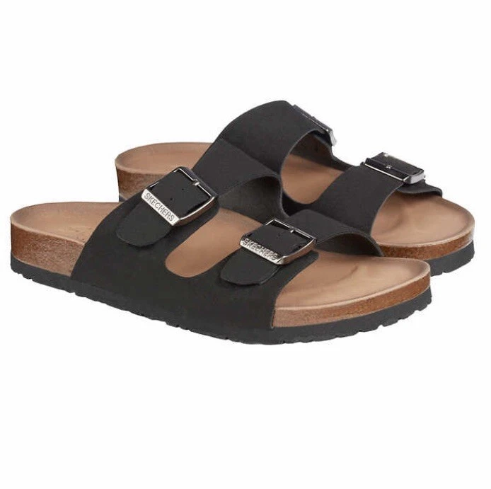 Río Paraná Rebotar Interpretación Skechers Ladies Two Strap Sandal Relaxed Fit with Luxe Foam Sz.8 Black |  eBay