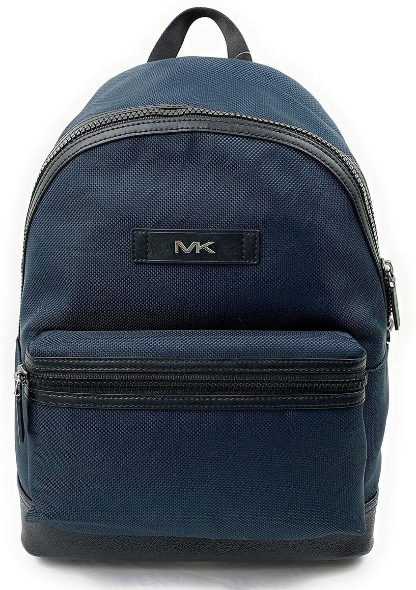 Michael Kors Kent Sport Navy Blue Nylon Large Backpack NWT 