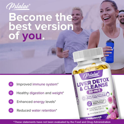 28-In-1 Liver Detox & Cleanse 1430mg -Immune Health, Repair Formula, Fast-Acting - Picture 4 of 13