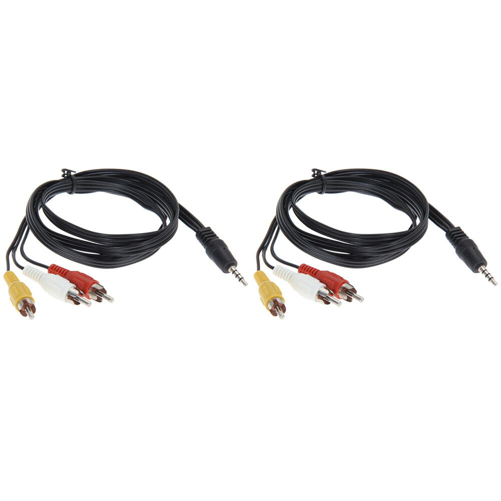 3.5mm Jack To 3 RCA Adapter Cable 3 Standards Adapter Cord for TV Sound