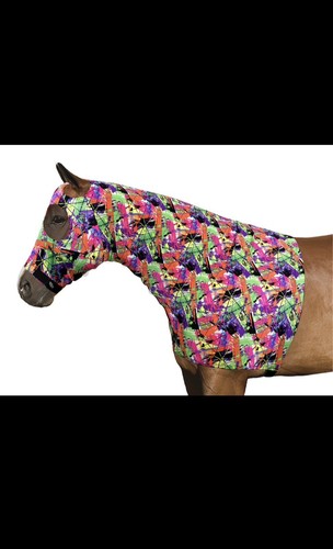 Sleezy Sleepwear Horse Mane Braid Protector Lycra Hood w/Zipper Size XL