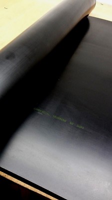 Solid Rubber Sheet 1/8 Thick x 12 Wide x 24 Long, Anti-Slip Neoprene