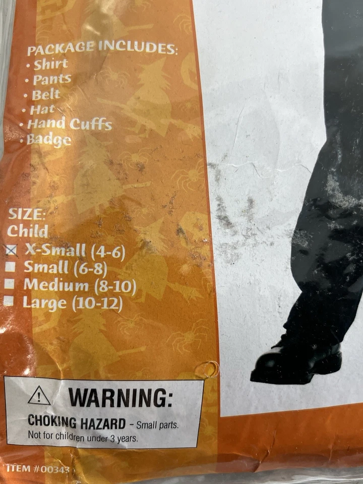 Disfraz SWAT Oficial Policía Policía Carrera Vestir Halloween Niño Mediano XS Foto 2 de 4