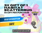 Pokemon Scatterbug GO - 3 Gifts per purchase - 3 Gifts of 1 specific habitat