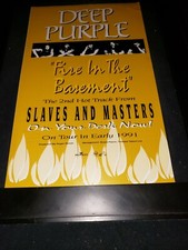 Deep Purple Fire In The Basement Rare Original Radio Promo Poster Ad Framed! #2