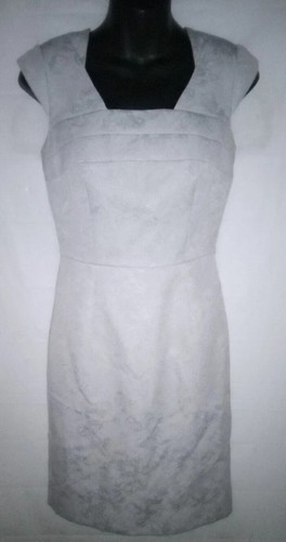 Antonio Melani Gr. 2 Cocktail Strukturiertes Blumengrau Kleid