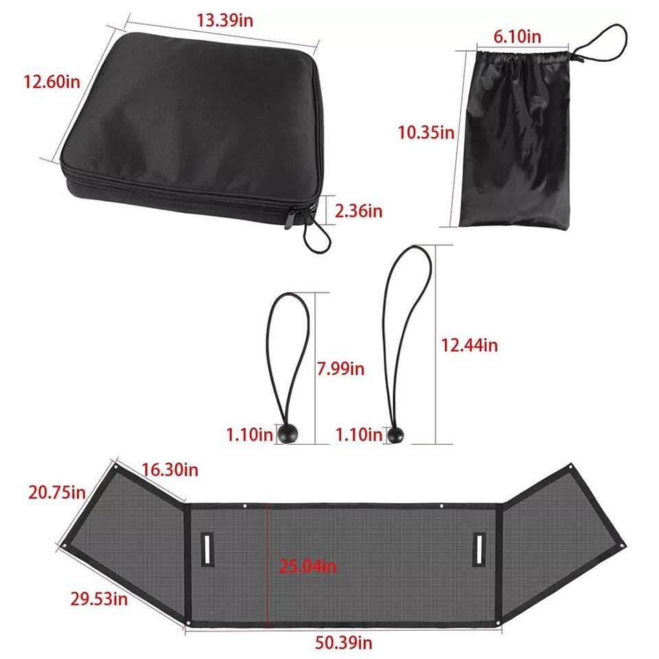 Sunshade Mesh Shade Top Cover for Jeep Wrangler JK JKU 20072017 4 Door