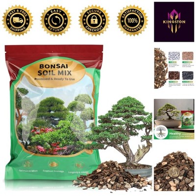 1qt Versatile Bonsai Soil Mix - Optimal Drainage for Thriving Indoor Plants
