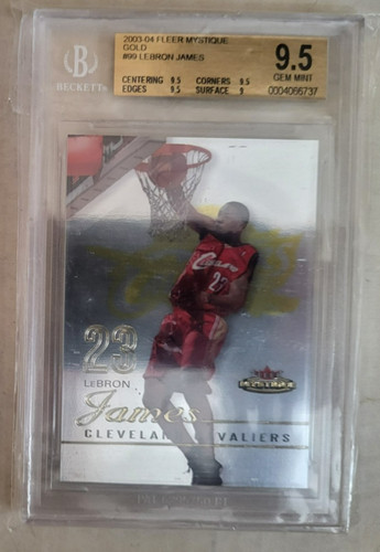 LeBron James [Gold] #99 2003 Fleer Mystique card