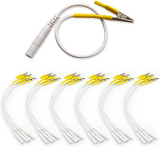 24Pcs TENS Wire Cable Clip - Electrode Leader Wires with Alligator Clips for TE