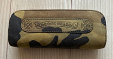 CHROME HEARTS Glasses Sunglasses Eyewear Case Pouch Camouflage Zipper Japan New