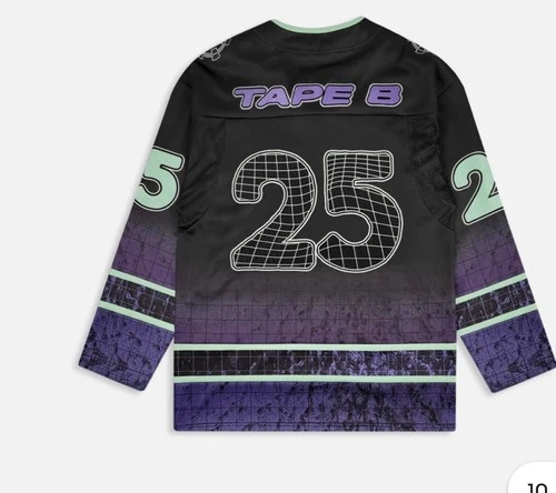 Tape B Limited Edition Official Merchandise Jersey with purple cassette tape gra image 3