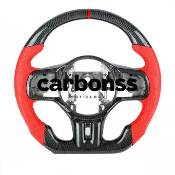 Real  Carbon Fiber Steering Wheel for Mitsubishi Lancer Evolution EVO X 08-15
