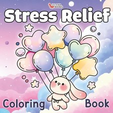 Stress Relief Coloring Book: Bold  Easy Coloring Pages, Cozy  Cute Coloring Pa