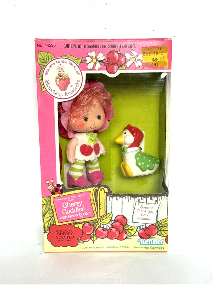 🍰🍒Vintage Strawberry Shortcake Cherry Cuddler & Gooseberry-Nuevo en Orig. ¡Caja! Foto 2 de 4