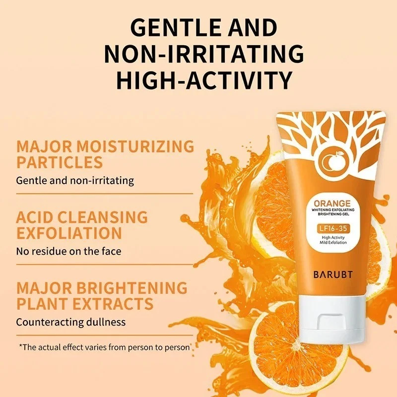 GMEELAN Orange Enzymes Exfoliating Brightening Gel Scrub Face Body Acne Skin 50g - Image 4 of 4
